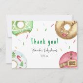 Kerst donuts Bedankt babyshower (Voorkant)
