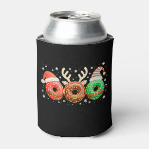 Kerst Donuts Kerstman Rendier Xmas Donut Blikjeskoeler