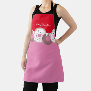 Kerst Donuts Strooigoed Bakkerij Prettig Kerstfee Schort