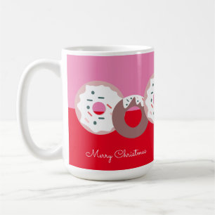 Kerst Donuts Strooigoed Bakkerij Prettig Kerstfees Koffiemok