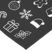 Kerst Doodle Gingerbread Tree Snoep Xmas Korte Tafelloper (Hoek)