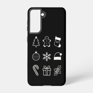 Kerst Doodle Gingerbread Tree Snoep Xmas Samsung Galaxy Hoesje