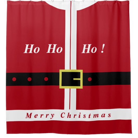 Kerst Douche Gordijn Grappig Sinterklaas Gift (Voorkant)