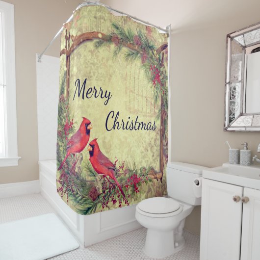 kerst douchegordijn (In situ)
