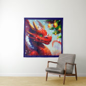Kerst Dragon 2 Wandkleed (In situ)