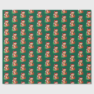 Kerst Dragon Inpakpapier