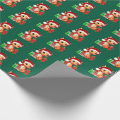 Kerst Dragon Inpakpapier (Hoek)