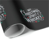 Kerst Drink Whiskey Lovers Drinker Gezegde Cadeaupapier (Rol Hoek)