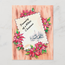 Kerst, dromen van een witte feestdagenkaart