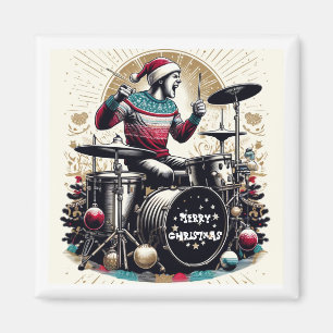 Kerst Drummer Koelkast Magnet Magneet