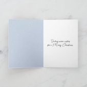 Kerst Duitse herder met sneeuwpop Kaart (Binnen)