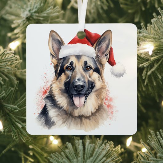 Kerst Duitse Herder vakantie ornament (Insitu)