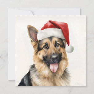 kerst Duitse herder vakantie wenskaart Feestdagenkaart