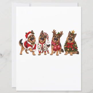 Kerst Duitse Herders Feest Vrienden