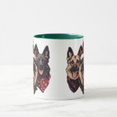 Kerst Duitse herdershonden Mok (Midden)