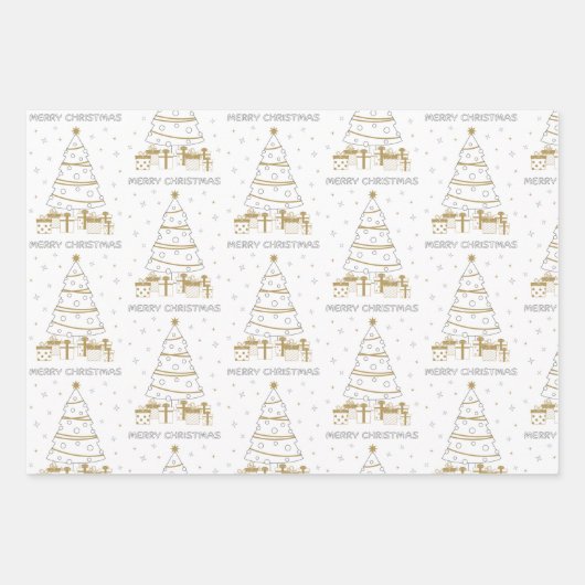 Kerst DYI Kleurplezier Uniek Inpakpapier Vel (Voorkant 2)