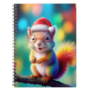 Kerst Eekhoorn als Santa Claus-56765 Notitieboek