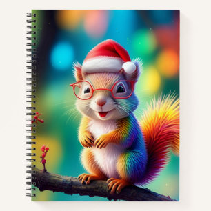 Kerst Eekhoorn als Santa Claus-56765 Notitieboek