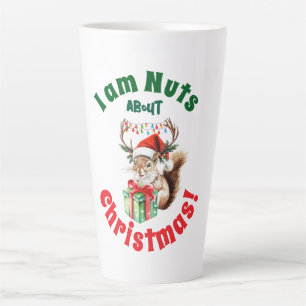 Kerst Eekhoorn & gewei & geschenkdoos Latte Mok