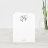 Kerst Eekhoorns Winter Forest Feestdagen Kaart (Achterkant)