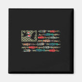 Kerst Eend Oproep Vlag Kerstmis Mallard Duck Hu Magneet (Voorkant)