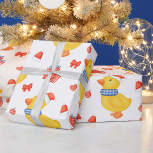 Kerst Eend, Versiering en Cadeaus Cadeaupapier