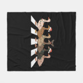 Kerst Eenden Funny Animals Xmas Boerderij Lover Gi Fleece Deken (Voorkant (Horizontaal))