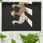 Kerst Eenden Funny Animals Xmas Boerderij Lover Gi Theedoek (Gevouwen)