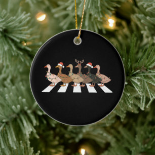 Kerst Eenden Grappige Dieren Kerstmis Boerderij Li Keramisch Ornament