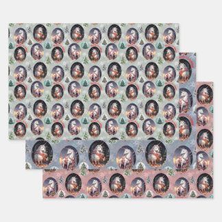 Kerst Eenhoorn's Inpakpapier Vel