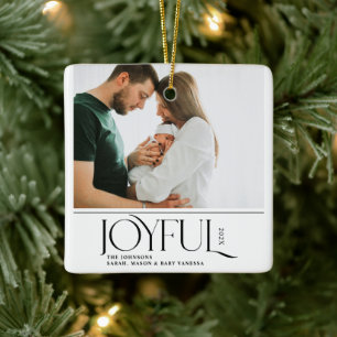 Kerst Eerste Kerstmis Baby Aankondiging van de Geb Keramisch Ornament