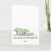 Kerst egels feestdagen kaart (Achterkant)