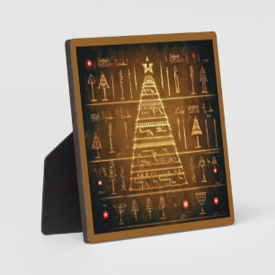 Kerst Egyptische hiërogliefen 3 Fotoplaat