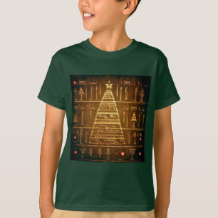 Kerst Egyptische hiërogliefen 3 T-shirt