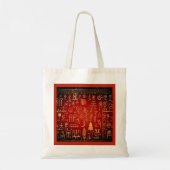 Kerst Egyptische hiërogliefen 4 Tote Bag (Achterkant)