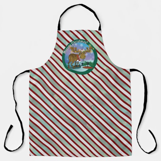 Kerst eland ~ schort (Voorkant)