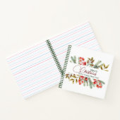 Kerst Elegante Aquarel Notitieboek (Binnen)