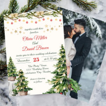 Kerst Elegante Winter Bruiloft
