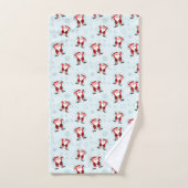 Kerst Elementen Kerstman Bad Handdoek (Handdoek)