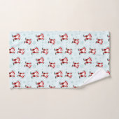 Kerst Elementen Kerstman Bad Handdoek (Handdoek)