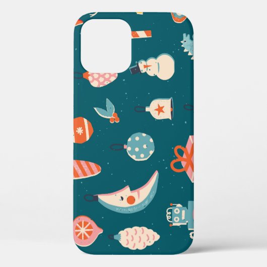 Kerst Elementen Winter Vakantie Set Case-Mate iPhone Case (Achterkant)