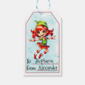 Kerst Elf (9) Cadeaulabel (Voorkant)