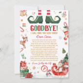 Kerst Elf Afscheidsbrief Kaart (Voorkant)