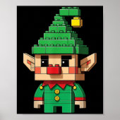 Kerst Elf Blok Bouwer Brick Master Poster (Voorkant)