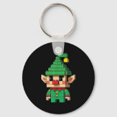 Kerst Elf Blok Bouwer Brick Master Sleutelhanger (Voorkant)