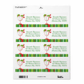 Kerst Elf Cocktail Etiket (Full Sheet)