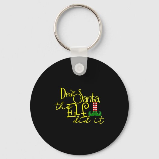 Kerst Elf deed het Sleutelhanger (Voorkant)