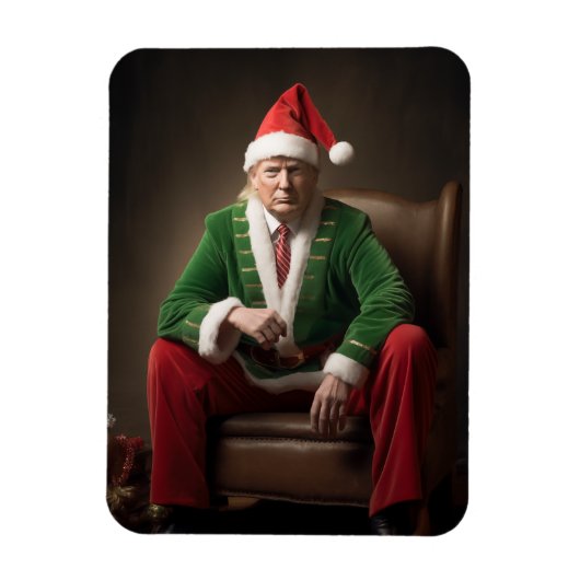 Kerst Elf Donald Trump Magneet (Verticaal)