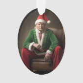 Kerst Elf Donald Trump Ornament (voorkant)