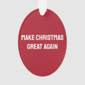 Kerst Elf Donald Trump Ornament (achterkant)